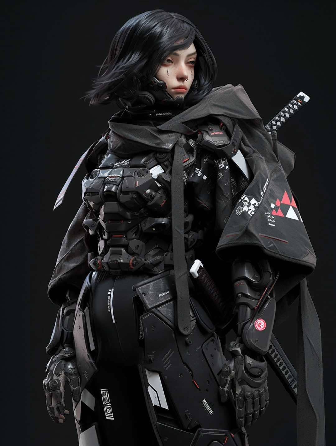 Cyberpunk character explorations – Whispers & Giants